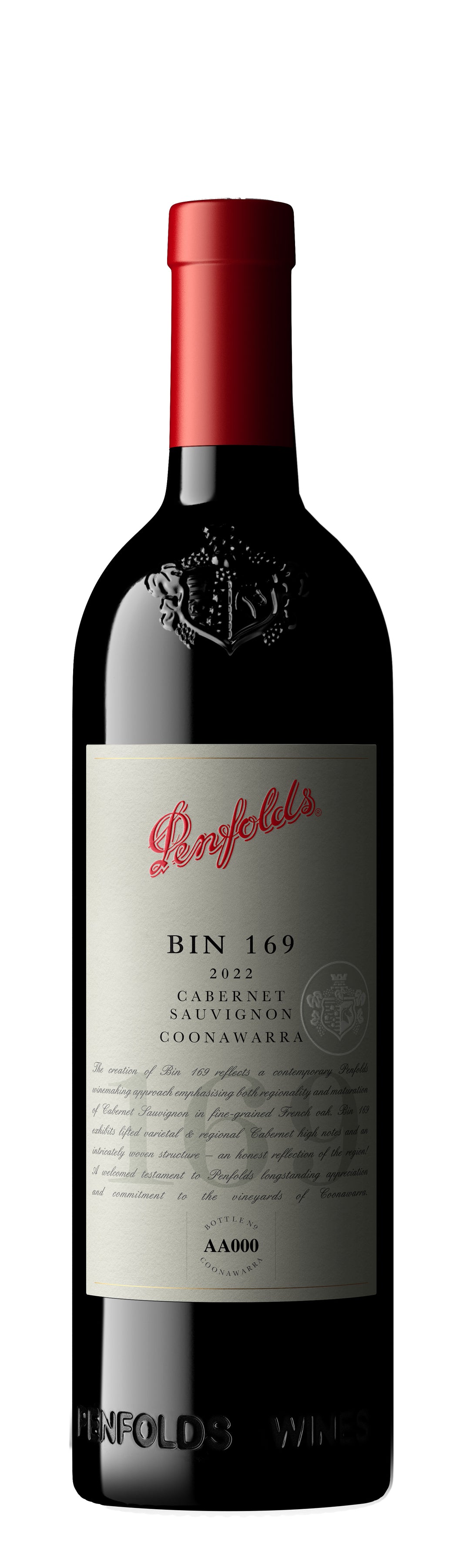 Penfolds Bin 169 Coonawarra cabernet sauvignon 2022